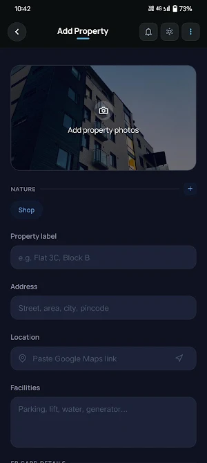 Property Rental System Screenshot 2