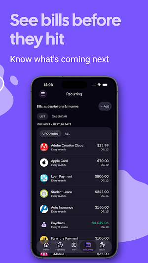 Payday Planner App - MoneyMap Screenshot 2