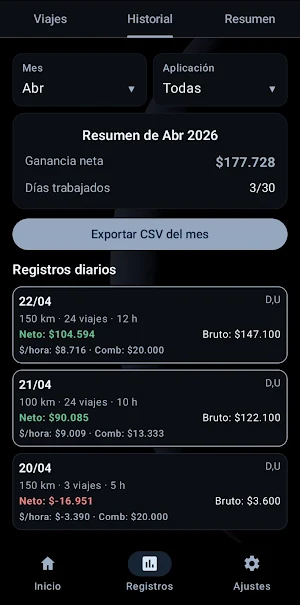 Radar de Viajes – Conductores Screenshot 3