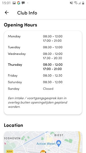 FemmFit leefstijlstudio Screenshot 2