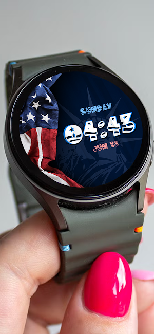 Valor - Digital USA Watch Face Screenshot 3