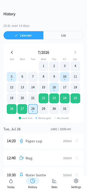 WaterDrop: Drink Water Tracker Screenshot 1