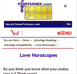 PowerFortunes.com Screenshot 3