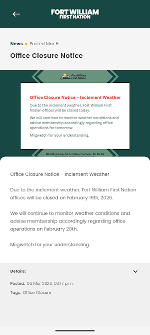 Fort William First Nation Screenshot 2