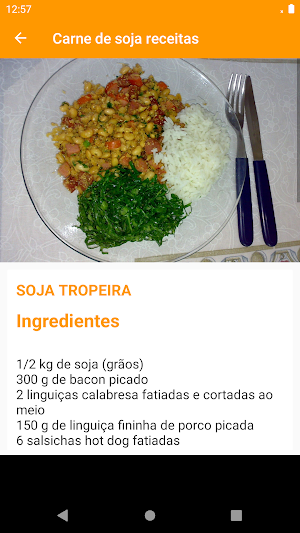 Carne de soja receitas Screenshot 3