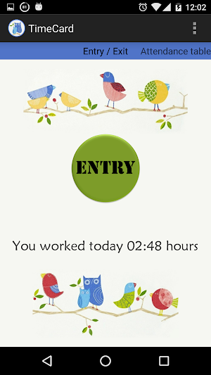 TimeCard 256 Screenshot 0