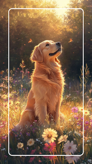 Golden Retriever Wallpaper Screenshot 2