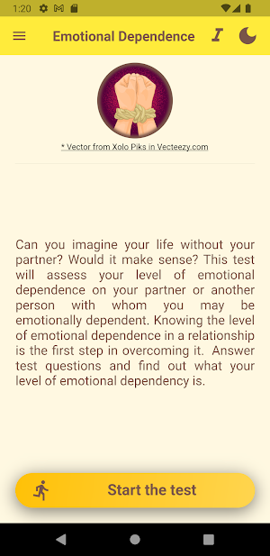 Emotional Dependency Test Screenshot 0