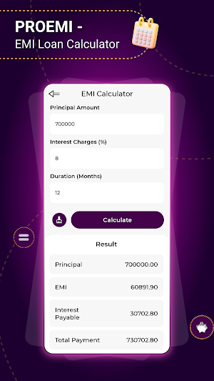 EMI Loan Calculator Screenshot 1
