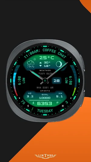 Futuristic Watch Face 131 Screenshot 0