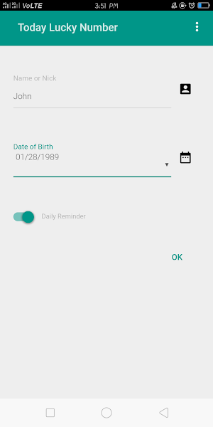 Today Lucky Number Screenshot 1