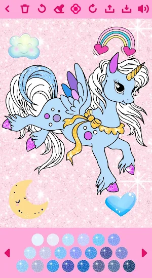 Unicorn Coloring Book 🦄 Screenshot 1