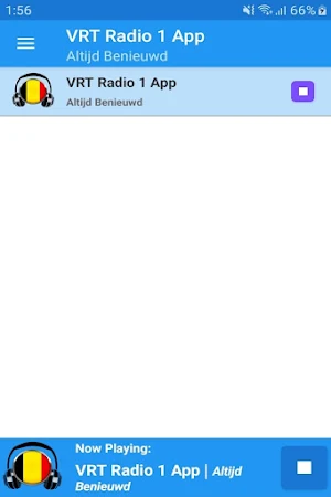 VRT Radio 1 App Screenshot 0
