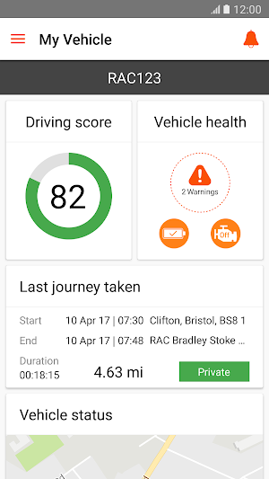 RAC Telematics Screenshot 0