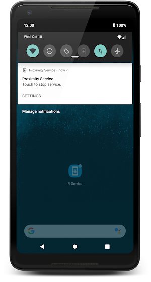 Proximity Service Screenshot 2