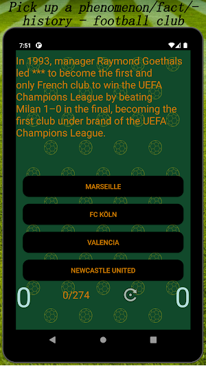 Facts about football clubs Screenshot 3