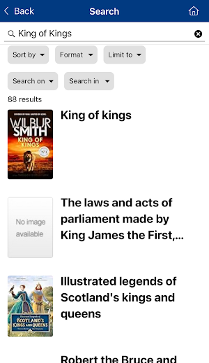 East Dunbartonshire Libraries Screenshot 2