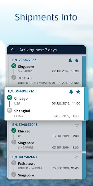 Maersk Shipment Screenshot 1