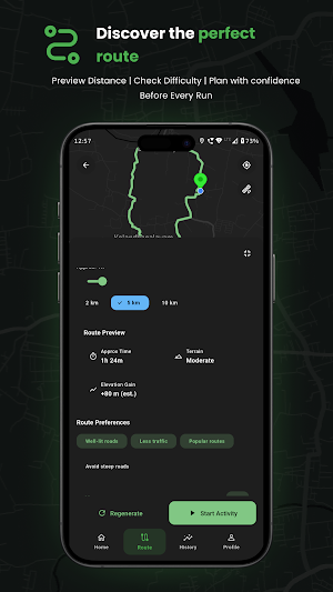 RunRoute: Track Your Walk, Run Screenshot 1