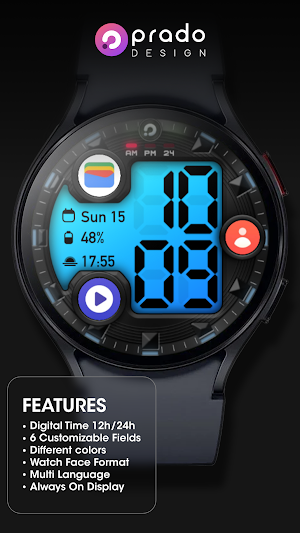 PRADO X42 Digital Watch Face Screenshot 1