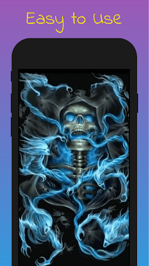 4D Live Wallpaper Skull Screenshot 2
