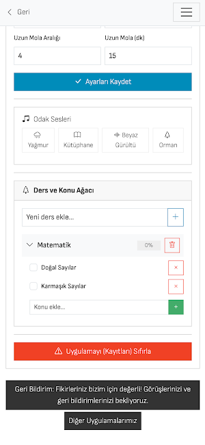 Ders Odak Screenshot 2