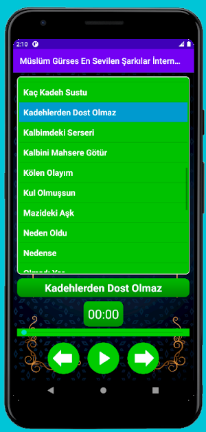 Müslüm Gürses En Sevilen Şarkılar İnternetsiz Screenshot 2