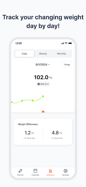 Weight Tracker Screenshot 2