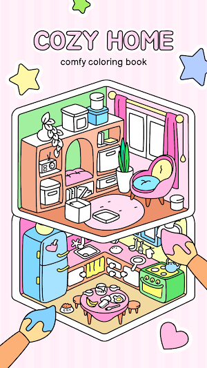 Cozy Home: Comfy Coloring Book Screenshot 0