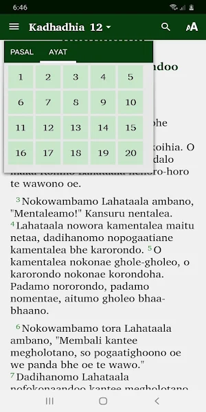 Kitab Kejadian Bahasa Muna Screenshot 3