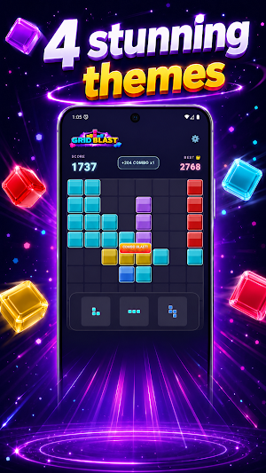 Grid Block Blast: Puzzle Game Screenshot 1