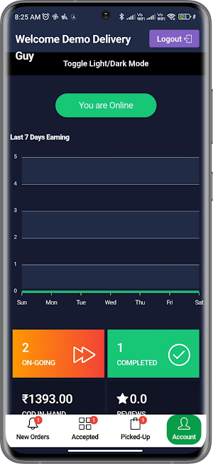Elite Rider - Delivery Partner Screenshot 2