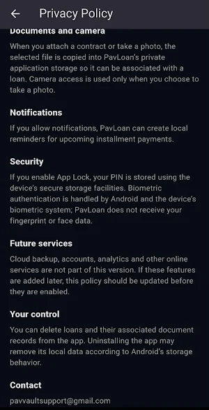 PavLoan - Loan Tracker Screenshot 2