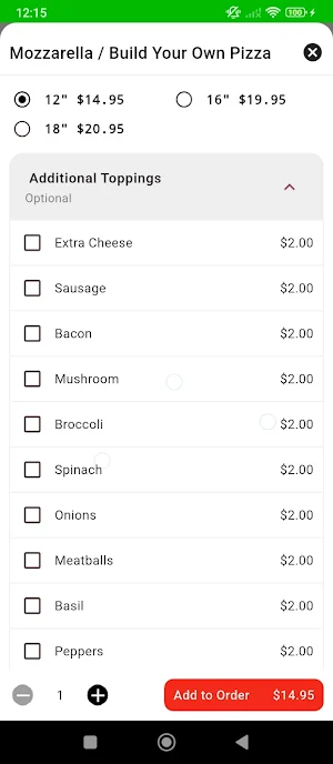 Carini's Pizzeria Screenshot 3