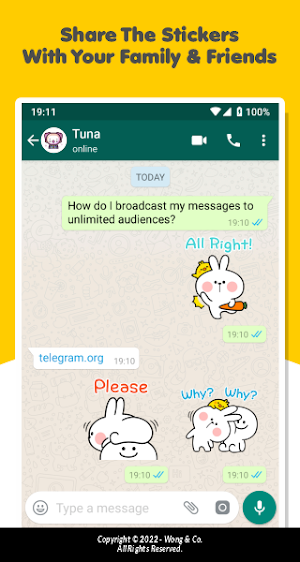Spoiled Rabbit Daily Stickers Screenshot 3