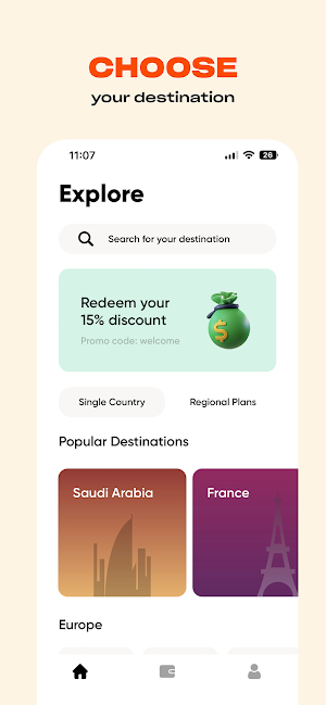 Simly - eSIM Internet Plans Screenshot 1