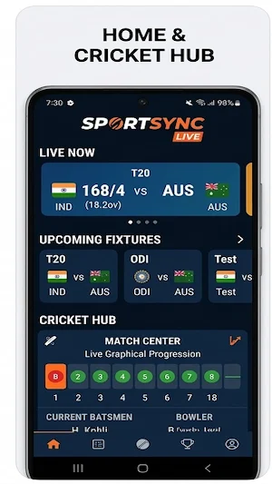 Live Cricket TV HD Streaming Screenshot 1