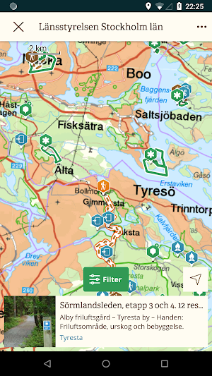Stockholms läns Naturkarta Screenshot 2
