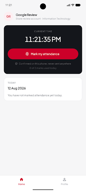 FMH Attendance App Screenshot 2