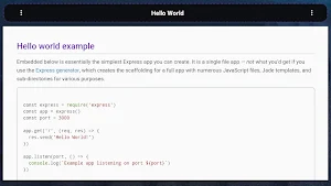 Express.js Offline Screenshot 1