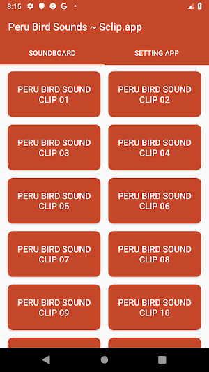 Peru Bird Sound Collections ~ Sclip.app Screenshot 0
