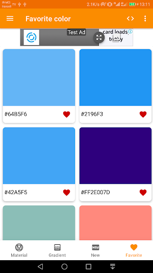 Color palette generator for android Screenshot 0