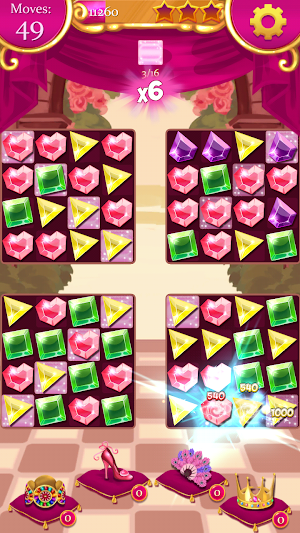 Princess Jewels Fever: Match 3 Screenshot 1