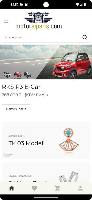 Motor Sipariş Screenshot 1