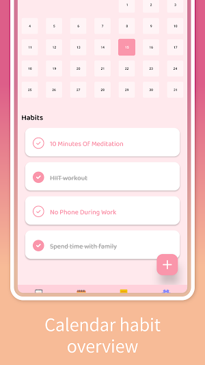 Minimal Habit & Notes Tracker Screenshot 2