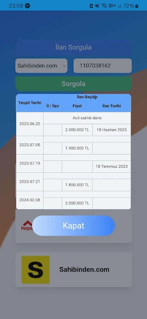 ikinci el veri Screenshot 1