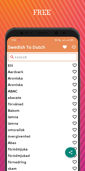 Swedish To Dutch Dictionary Screenshot 0