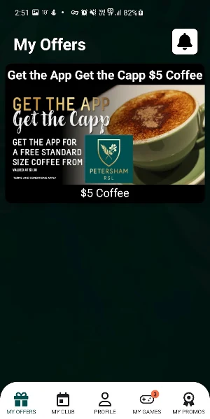 Petersham RSL Screenshot 2