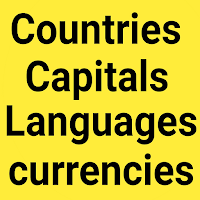 World countries, Capitals, Currencies , languages