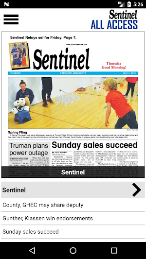 Fairmont Sentinel All Access Screenshot 0